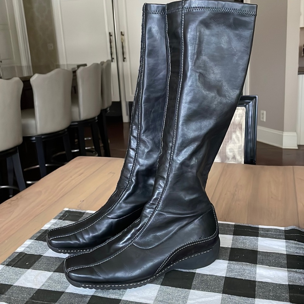 Beautiful Paul Green boots with wedge heel.  Us size 71/2 UK size 5
